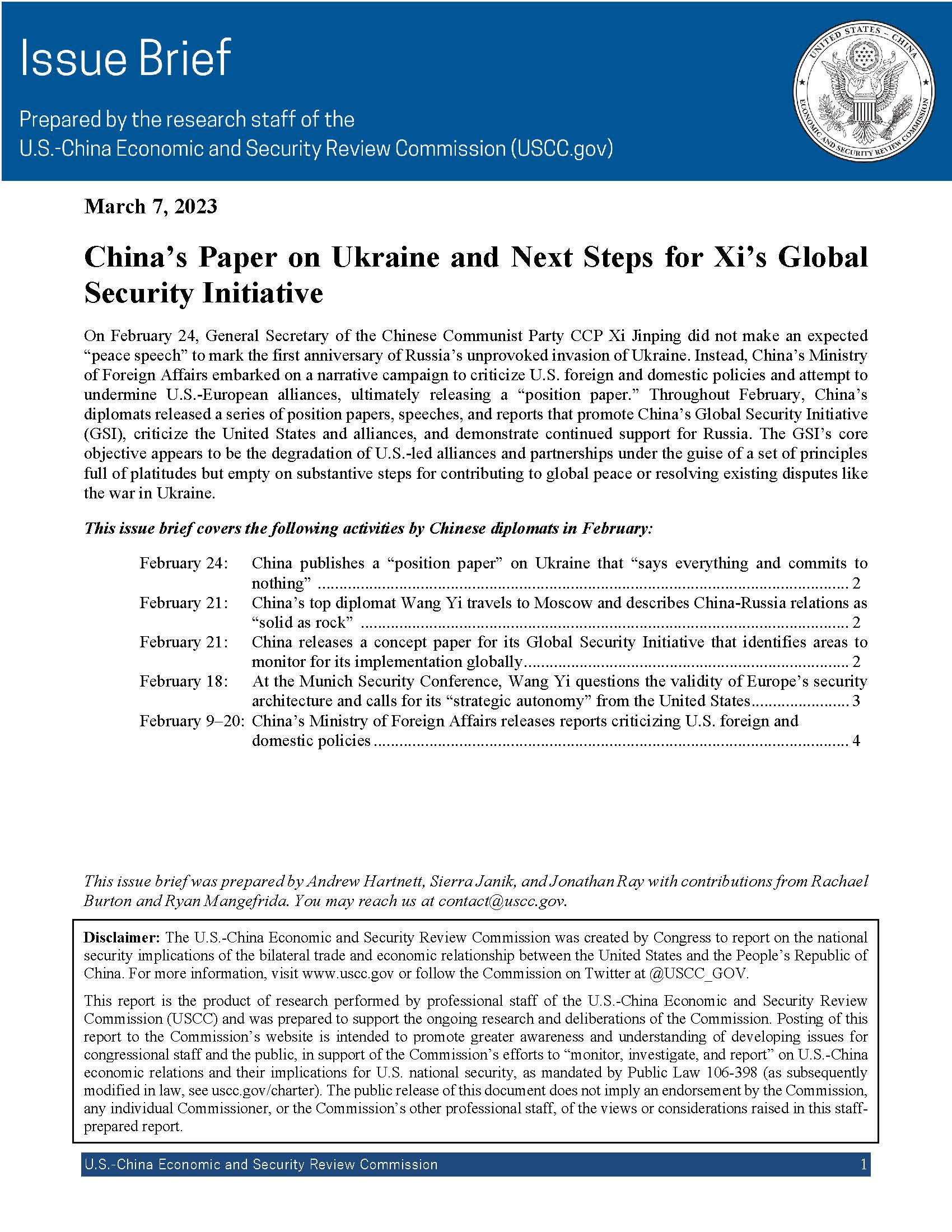 Research Security And Foreign Affairs U S China Economic And Research Security And Foreign Affairs U S China Economic And